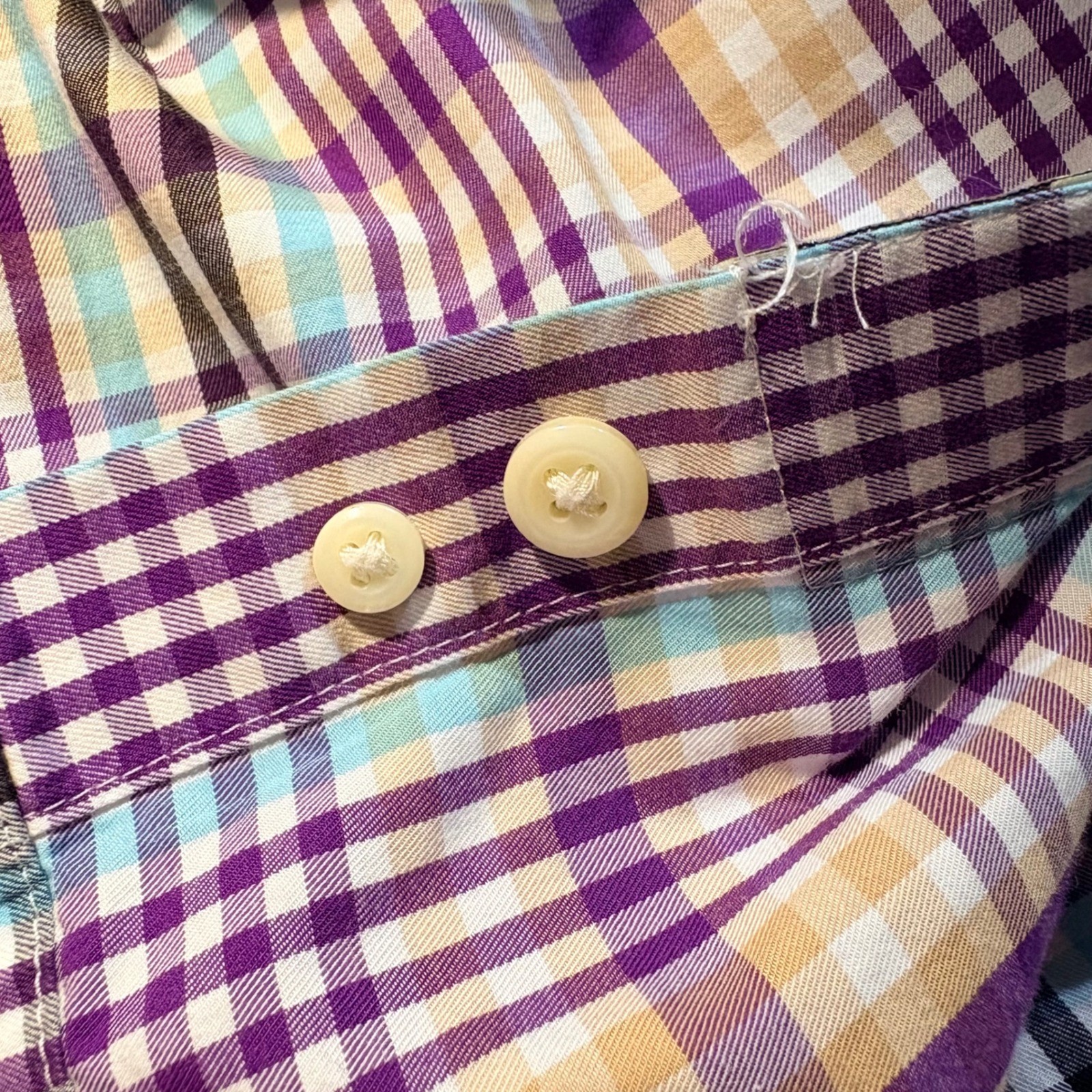 Peter Millar Men's Extra Large Plaid Button Down … - image 5