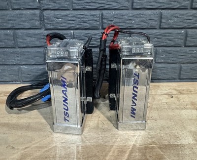 Tsunami Lot Of 2 Power Capacitors With Cords - UNTESTED AS IS