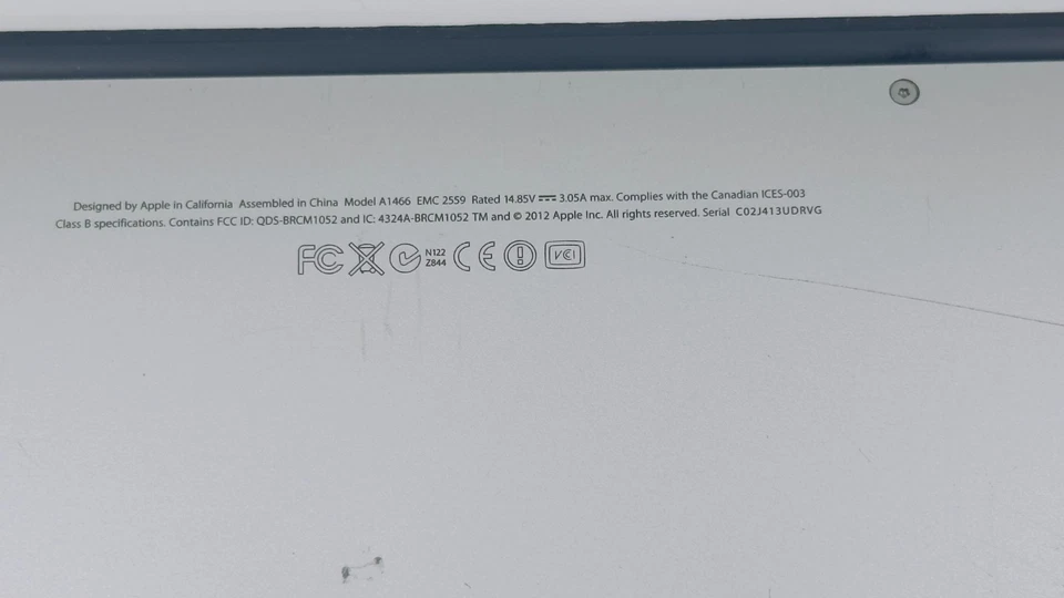 Apple MacBook Air 13 «середина 2012 i5 1,8 ГГц 8GB 250GB SSD работает, зарядное устройство, быстрая доставка - Изображение 3 из 4