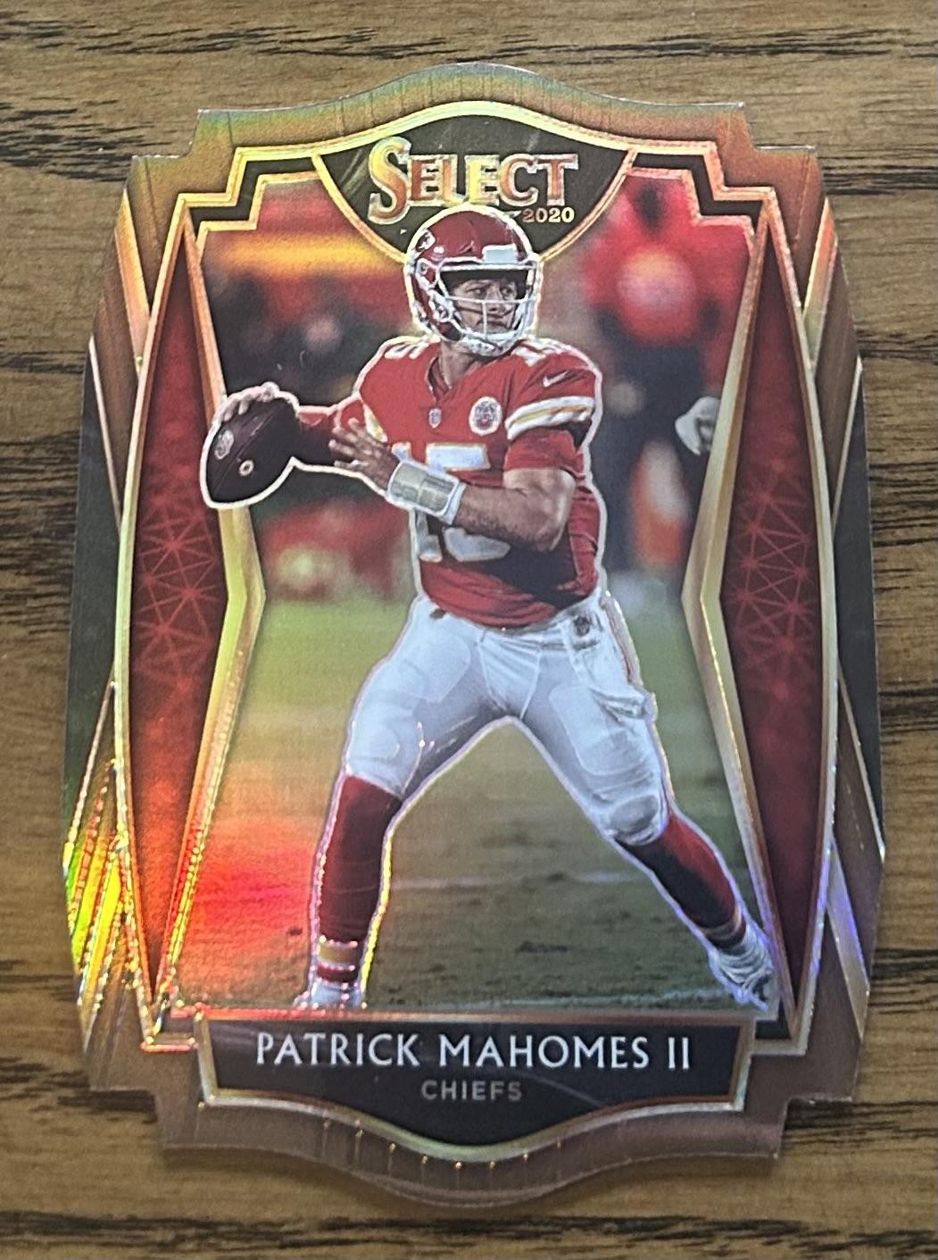 2020 Panini Select #130 Patrick Mahomes II Copper Prizm Die Cut #/355