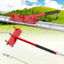 Chain Link Fence Top Rail Stretcher Tool Heavy Duty Fence Tool Cable Hook 3 Hoo