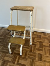 Vintage Kitchen Step Stool, distressed 
