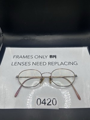 CALVIN KLEIN 335 552 EYEGLASSES, FRAMES ONLY 44-20-140 ROUND Gold/Copper