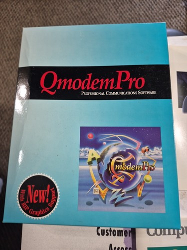 Qmodem Pro - Professionelle Kommunikationssoftware Mustang Compuserve V 1.53