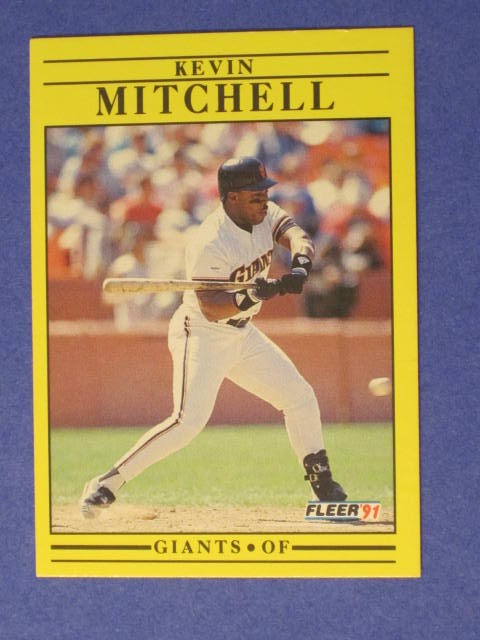 1991  Fleer #267  Kevin Mitchell / San Francisco Giants