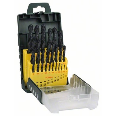 Bosch Accessories 2607017153 Promoline HSS Metall-Spiralbohrer-Set 25teilig 1