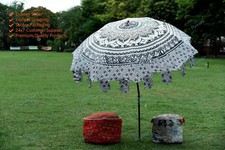 Indian Ombre Mandala Outdoor Garden Parasol Sun Shade Umbrella For Summers