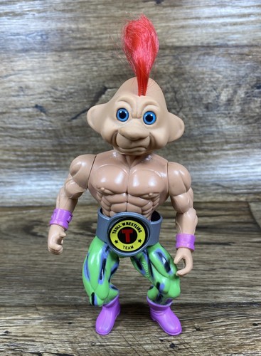 1992 Troll Force Action Figure Wrestler Mohawk w/ Belt TNT