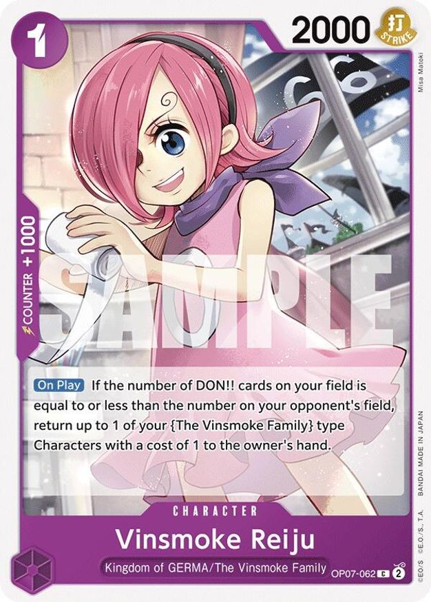 One Piece Vinsmoke Reiju (OP07-062/201) OP07 500 Years in the Future NM