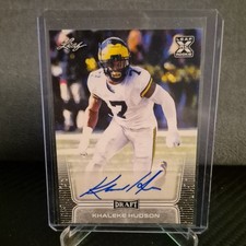 2020 Leaf Draft Khaleke Hudson Rookie Auto #BA-KH3 Michigan Wolverines Football