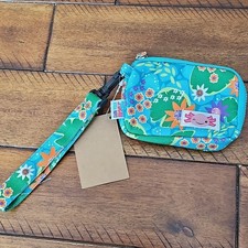 Girls Multicolor Floral Polyester Wallet Pouch with Wrist Strap axolot