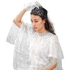 20 Pcs Disposable Capes Waterproof Hair Cutting Cape Hair Color Cape Disposable