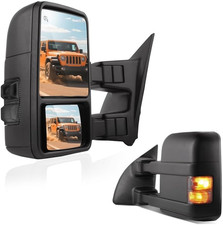 Tow Mirrors Compatible with 1999-2007 Ford F250 F350 F450 F550 Super Duty 2000