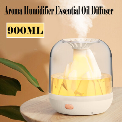 900ML Air Cool Mist Ultrasonic Humidifier Aroma Essential Oil Home Diffuser