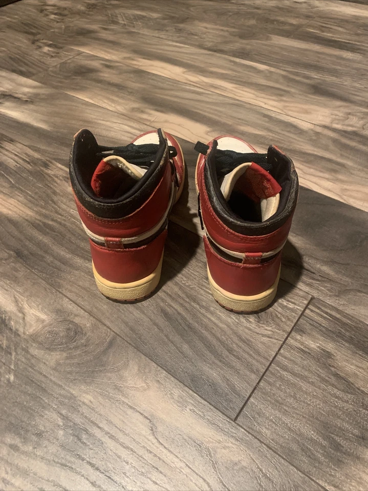Air Jordan Retro 1 I Chicago Bred Royal OG 1985 muestra original último baile 1994 Foto 3 de 4