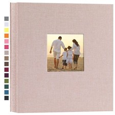 potricher Linen Hardcover Photo Album 4x6 600 Photos Large Capacity for Famil...