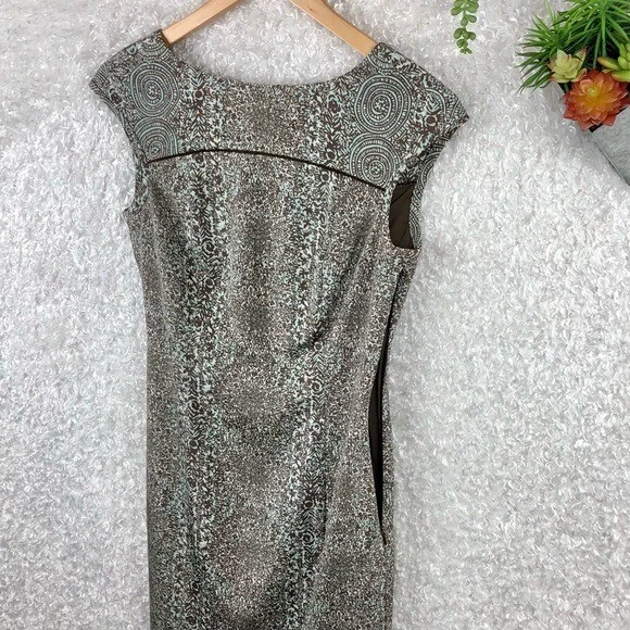 Abito Tory Burch Carter geometrico stampa floreale cappuccio manica tubino taglia 0