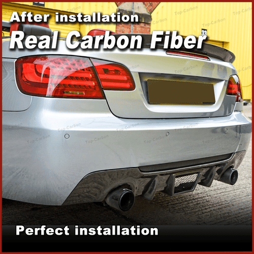 Carbon Diffusor Stoßstange Spoiler Heckansatz Für BMW 3er E92 E93 M Paket 08-11 - Bild 5 von 12