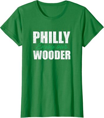 Funny Philly Enjoy our Wooder Philadelphia Gifts Ladies' Crewneck T-Shirt