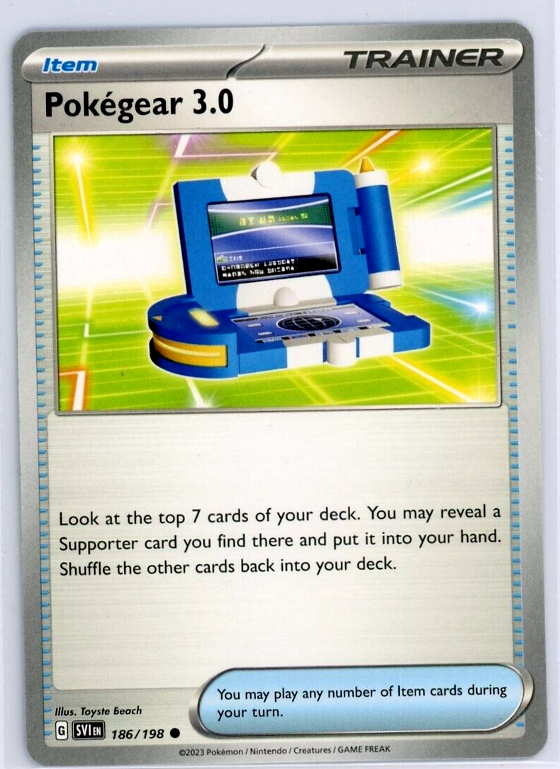 Pokemon TCG Pokegear 3.0 186/198 Sv01: Scarlet & Violet Base Set