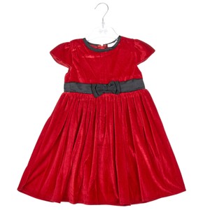 baby girl red velvet dress