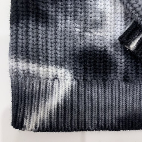 Black And White Tie Dye Unisex Pullover Sweater Crewneck Casual Streetwear Cozy - Picture 4 of 4