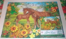 HORSES PUZZLE NEIGHS NUZZLES 300 PCS 24" x 18" COMPLETE NO POSTER SOLD AS IS