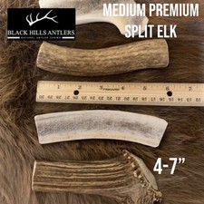 Medium Premium Split Elk Antler Dog Chew 4 Pack