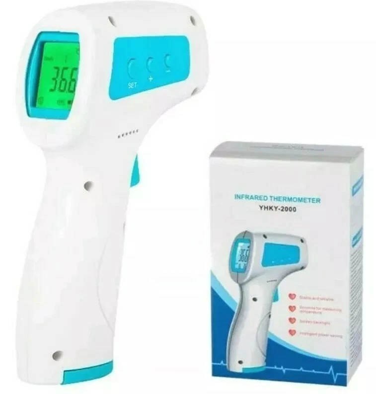 NEW ! YHKY 2000 Infrared Laser No contact Forehead Thermometer Large LCD Display