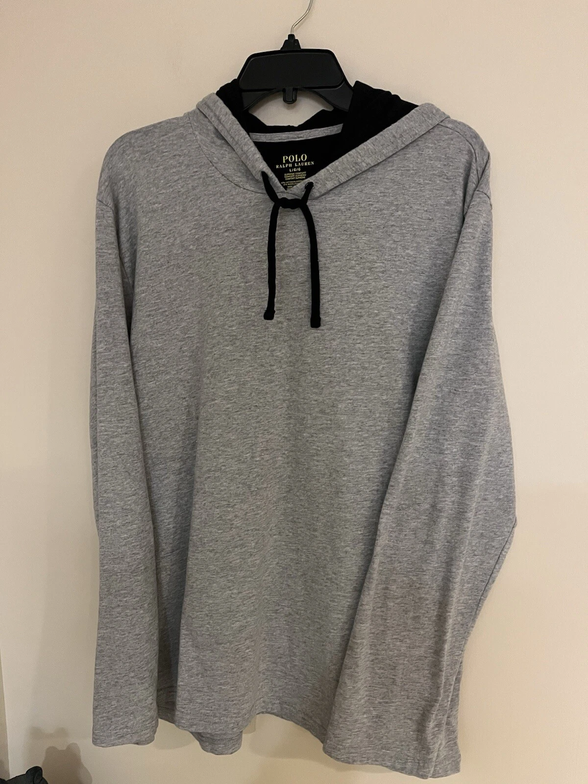 Polo Ralph Lauren pull à capuche homme L confort suprême poney cordon capuche