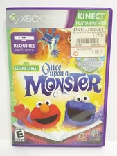 Sesame Street Once Upon A Monster Xbox 360 Video Game Kids Microsoft