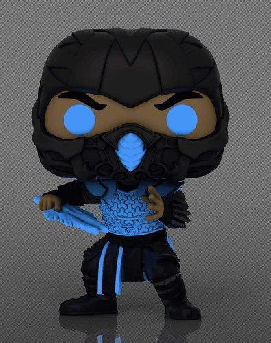MK 2021 Sub-Zero Glow-in-the-Dark Pop! Figura de vinilo - EE con protector Pop - Imagen 2 de 3