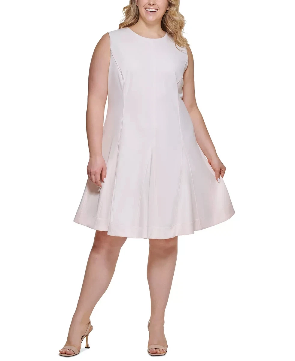 Calvin klein women's best sale plus size dresses