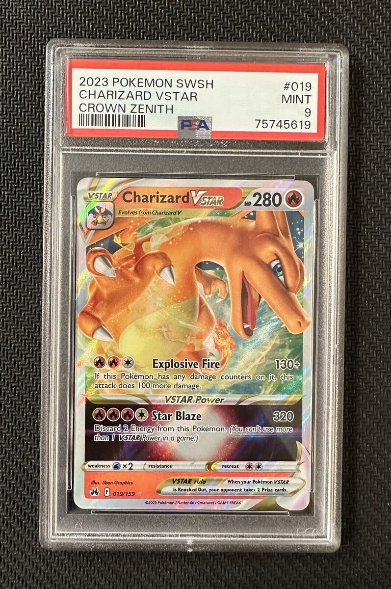 PSA 9 Mint 2023 Pokemon Crown Zenith Charizard VSTAR Ultra PSA 9 Mint 2023 Pokemon Crown Zenith Charizard VSTAR Ultra