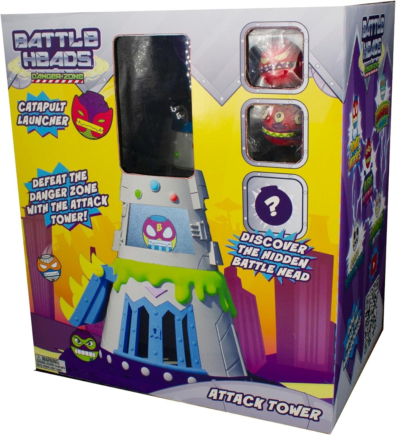 Battle Heads Danger Zone Attack Tower and 2 x packs of 4 battleheads Gift Set