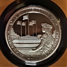 2019 S Gem Cameo Proof Quarter Memorial Park Mariana Islands from Orig Proof Set