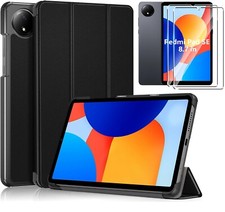 Case For Xiaomi Redmi Pad SE 8.7" Trifold Stand Cover / Glass Screen Protector