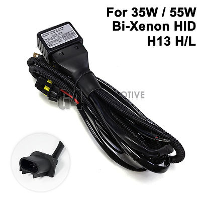 NEW H13 9008 HID Relay Harness 12V 35W/55W Bi-Xenon Hi/Lo H/L Wiring Controller