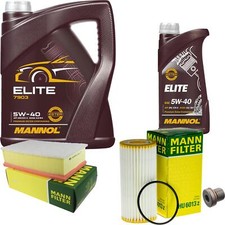 MANN Inspektionspaket 6 L MANNOL Elite 5W-40 für Seat Leon ST 5F8 2.0 Cupra
