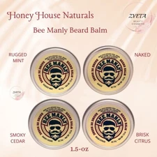 Honey House Naturals, Bee Man Beard Balm