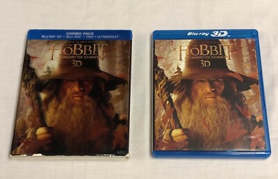The Hobbit An Unexpected Journey 3D 5 Disc Blu-Ray Set in Lenticular Slip Cover