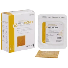 Medihoney Calcium Alginate Dressing For Minor & Deep Wounds 2"x2" - Pack of 10