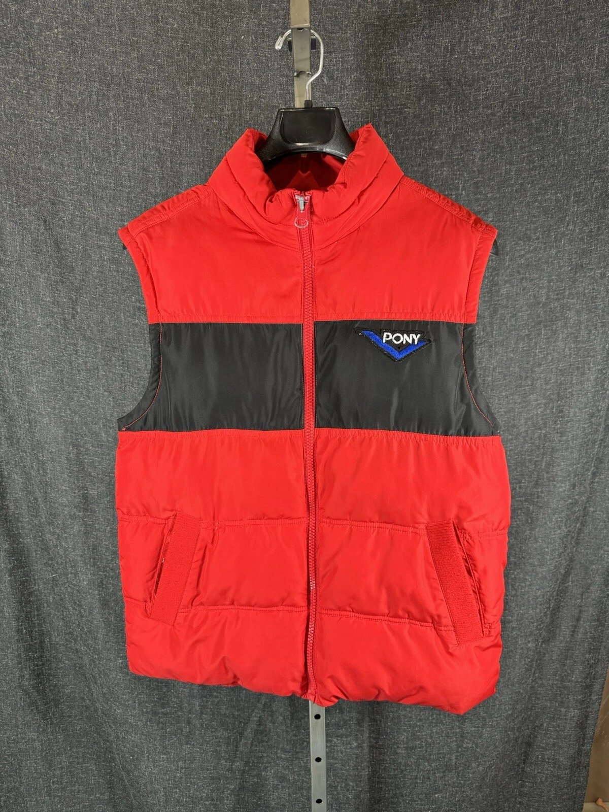 Forever 21 X Pony Red Puffer Vest Mens Medium