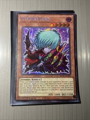 Yugioh! Vampire Lord BLGG-EN004 [Secret Rare] Glorious Gallery Foil NM/M