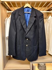 BROOK TAVERNER BLACK 42 CHEST EUR 52-54 LONG SUIT JACKET 100% WOOL BLAZER MENS