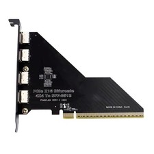 PCIe X16 Split Adapter Card 4 Port PCIE X4X4X4X4 to Oculink SFF8612 Expansion