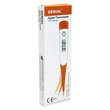 8 x Genial Digital Thermometer T15 Orange Flex Flexible Tip Brand New x8