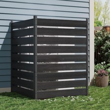 2 Panels Cedar Privacy Screen Trash Can Fence Air Conditioner Fence Wood Fence