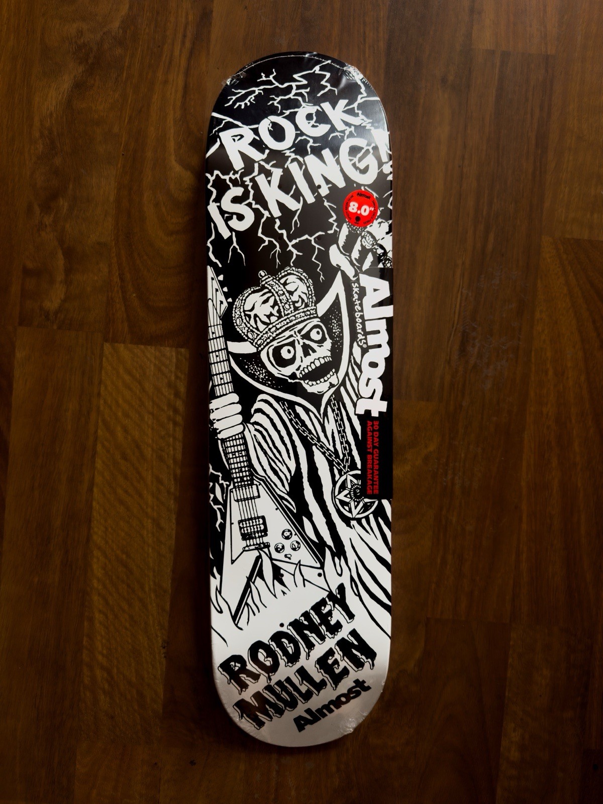 RARE ALMOST RODNEY MULLEN KING R7 DECK 8&Prime; X 31.7&Prime; BLACK