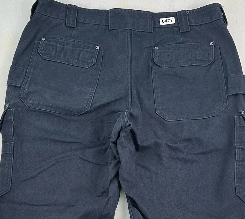 Duluth Trading Co Cargo Pants Men's Navy Blue 40x34 Cotton Canvas Gorpcore